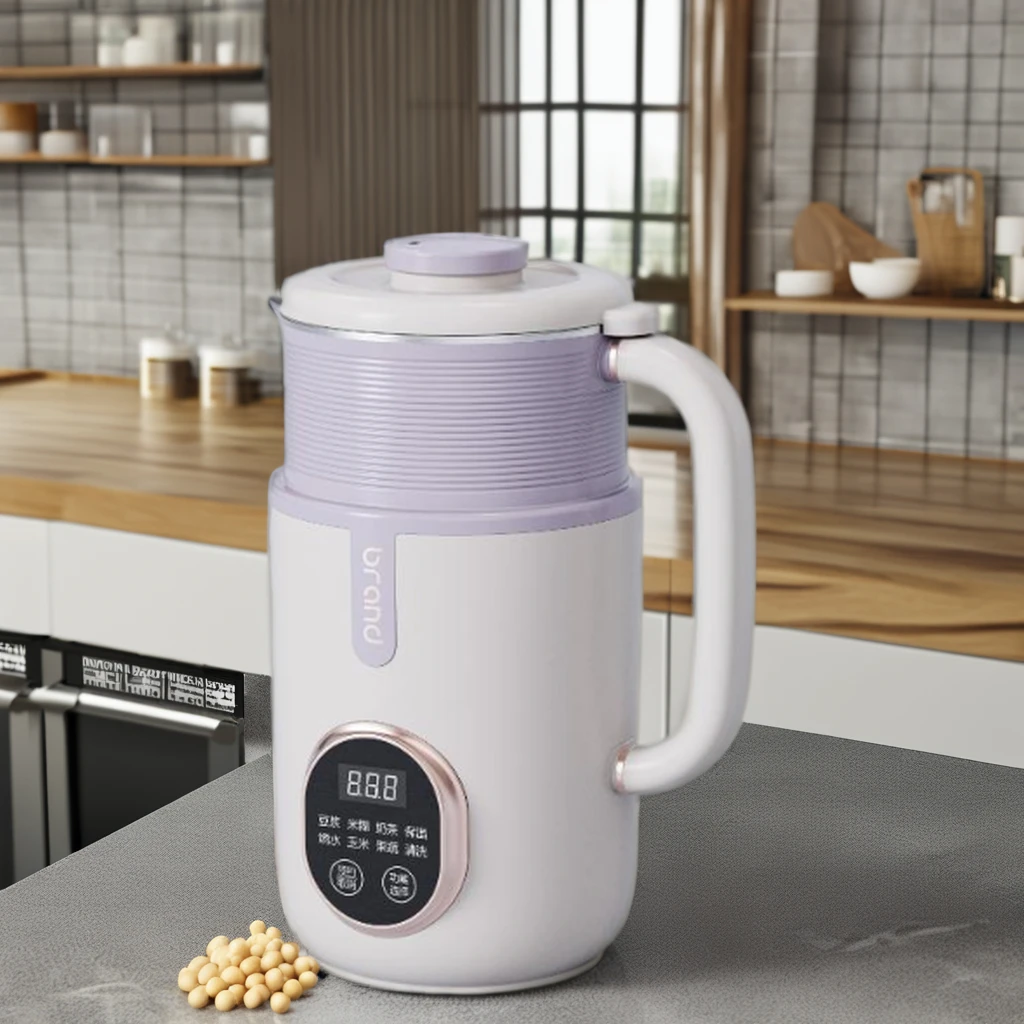 Automatic Smart soybean Milk Maker Machine German-Operated Household Soybean Milk Producer with Auto-Clean Feature
