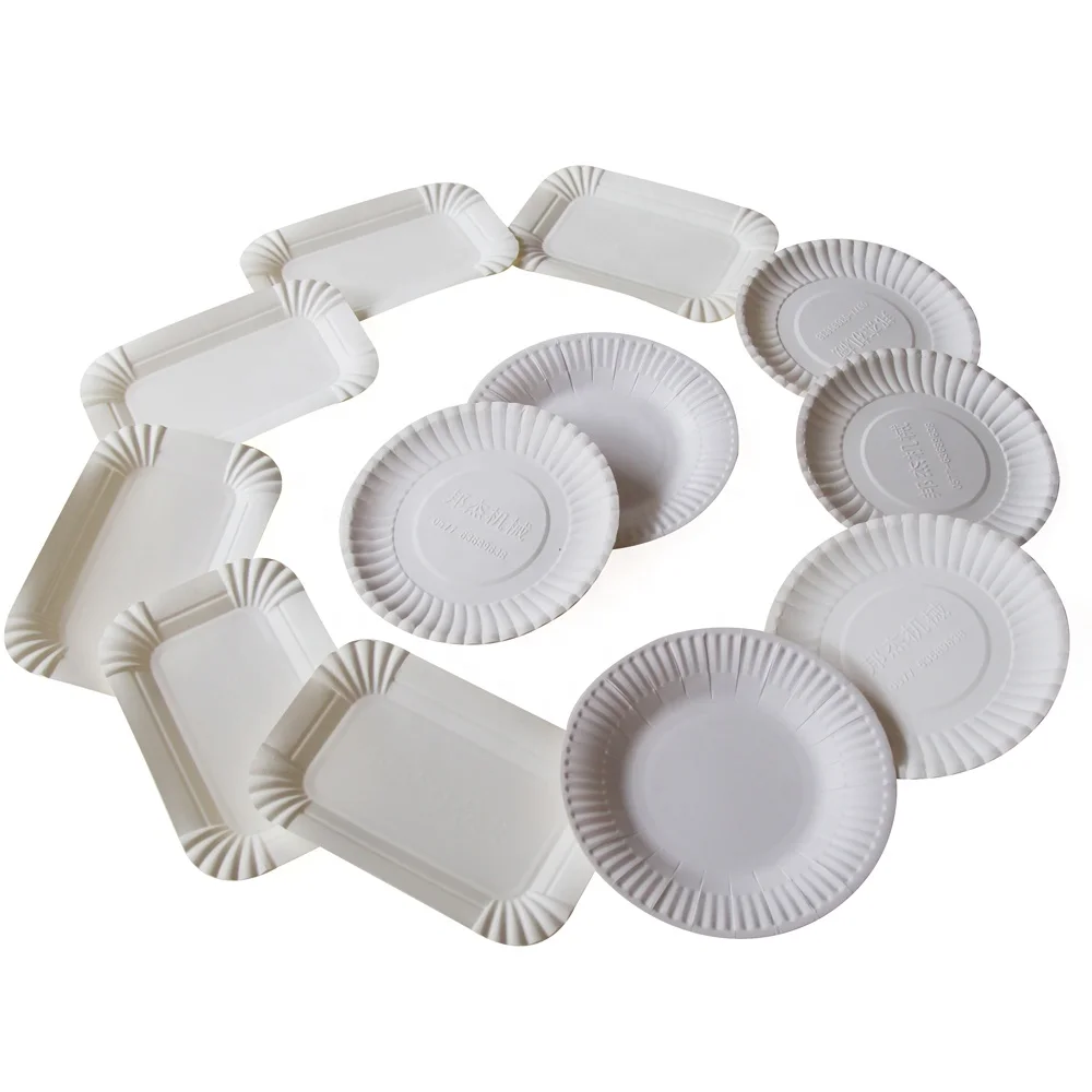 Fully automatic two working station take away tableware machine