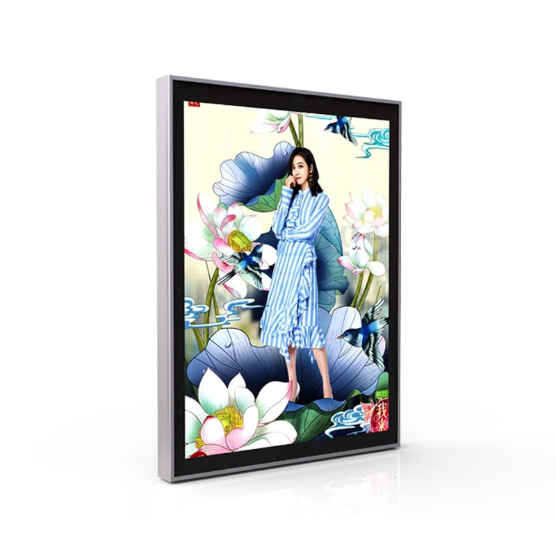 
Frame Advertising Light Box AF12A Single Side Magnetic Type Aluminum Ultra Slim Light Box Advertising Display 2835 LED Strip 