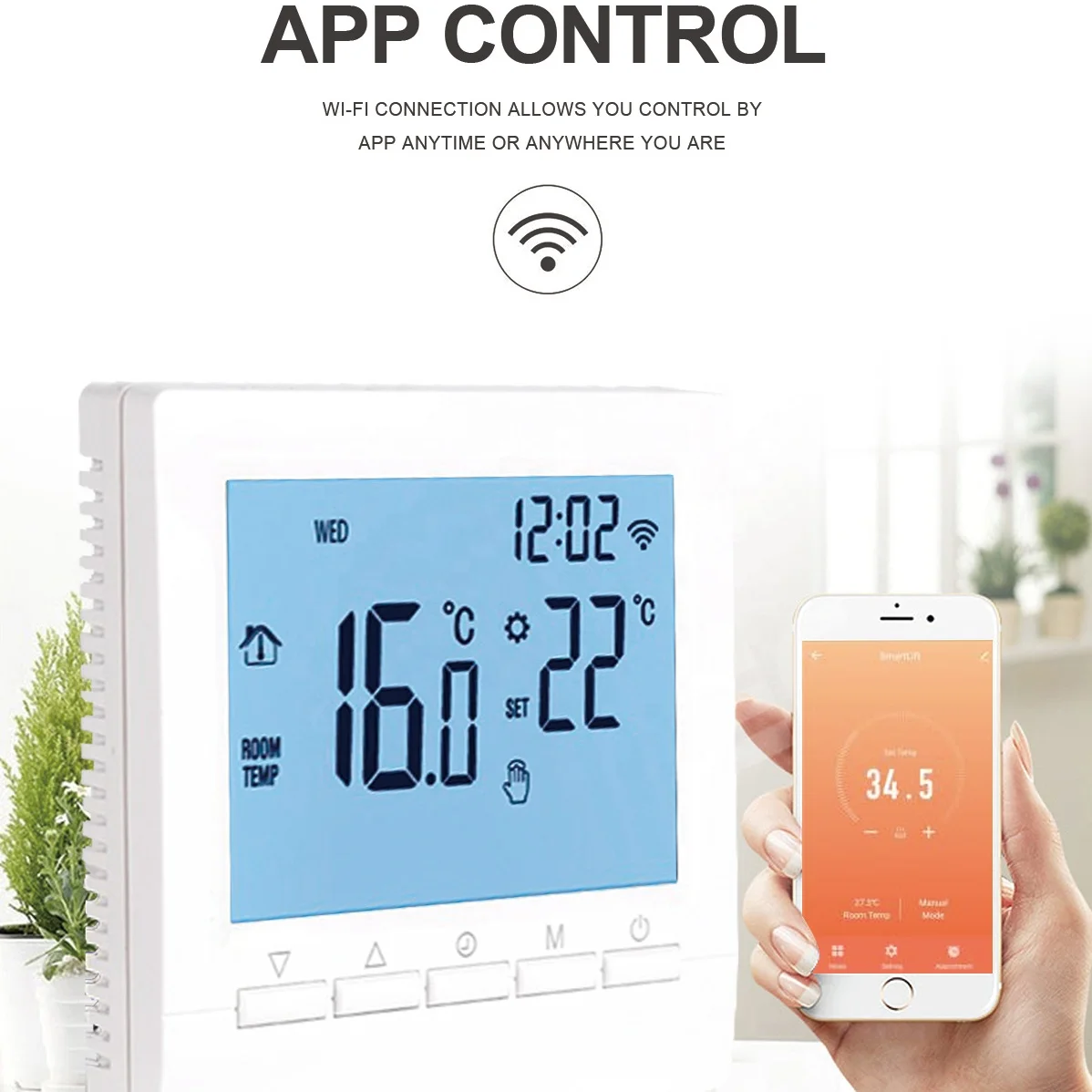 WiFi Smart Thermostat Temperature Controller for air conditioning Works With Alexa Google Home