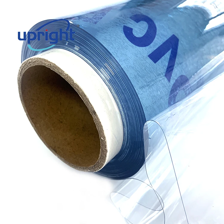Upright  flexible plastic sheet waterproof transparent clear soft  pvc sheet roll for bookcover