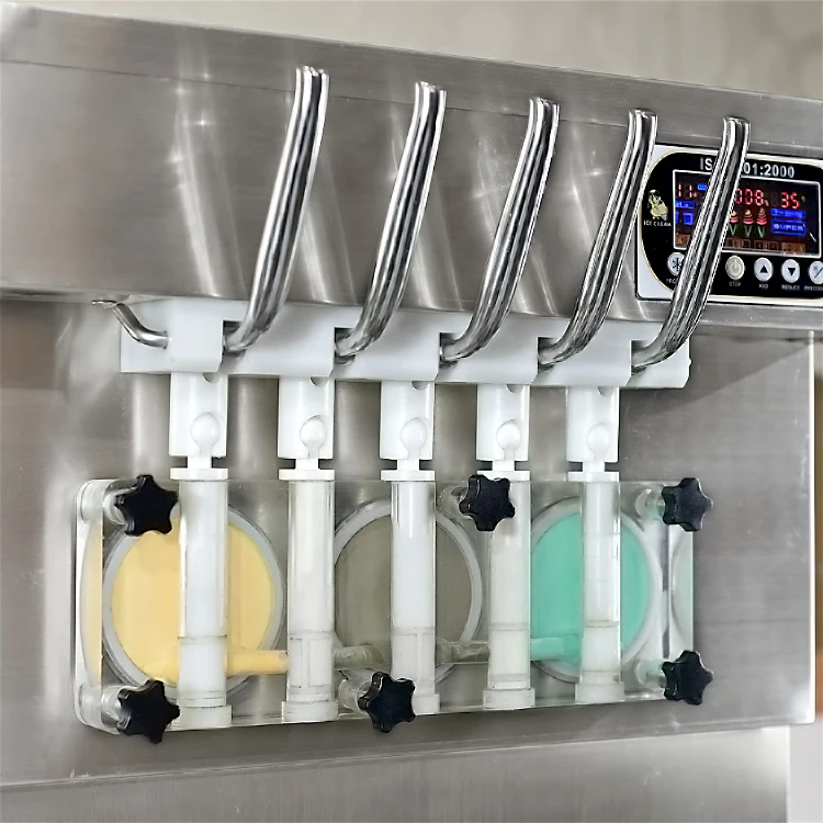 
CE ETL Rohs noodles falls gourd 5 flavor soft ice cream machine/ice cream machine/ice cream making machine 