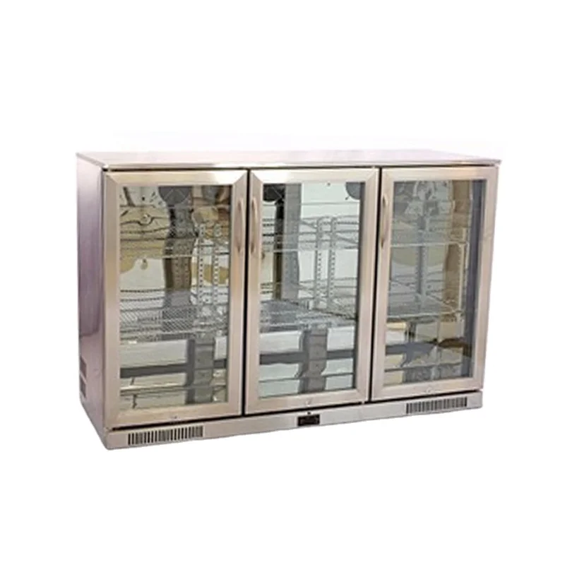 Оптовая продажа, изготовленный на заказ самозакрывается дверца под стойкой спина бара, пивной холодильник, бутылка, дисплей, охладитель для напитков