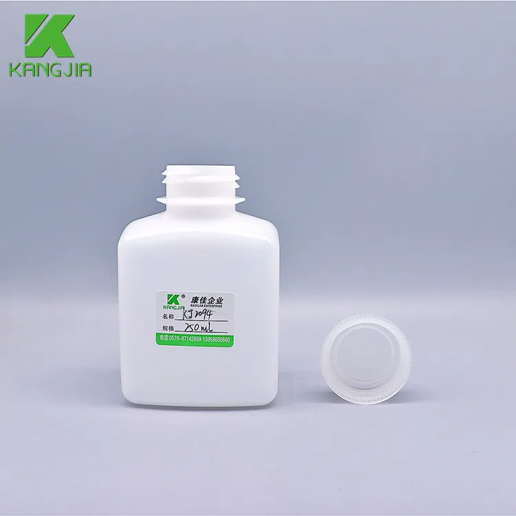 250ml square reagent bottle Pill Bottle convenient filling