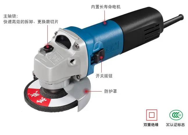 long handle oem mini angle grinder 50mm variable speed tools kit from korea