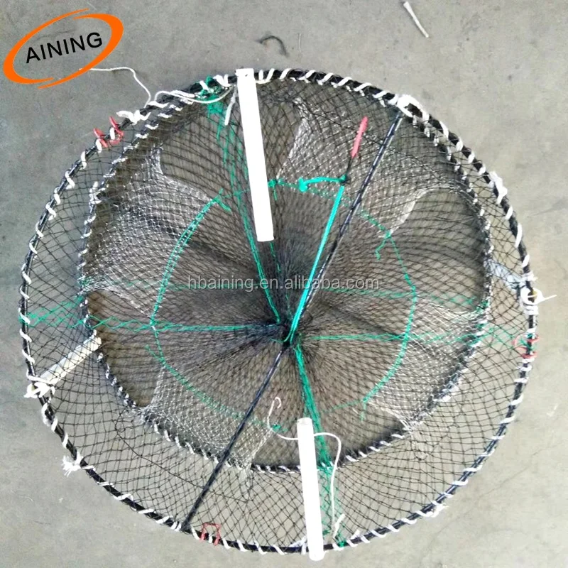 
Fishing trap plastic coated wire lobster trap fish traps spring cage sale 