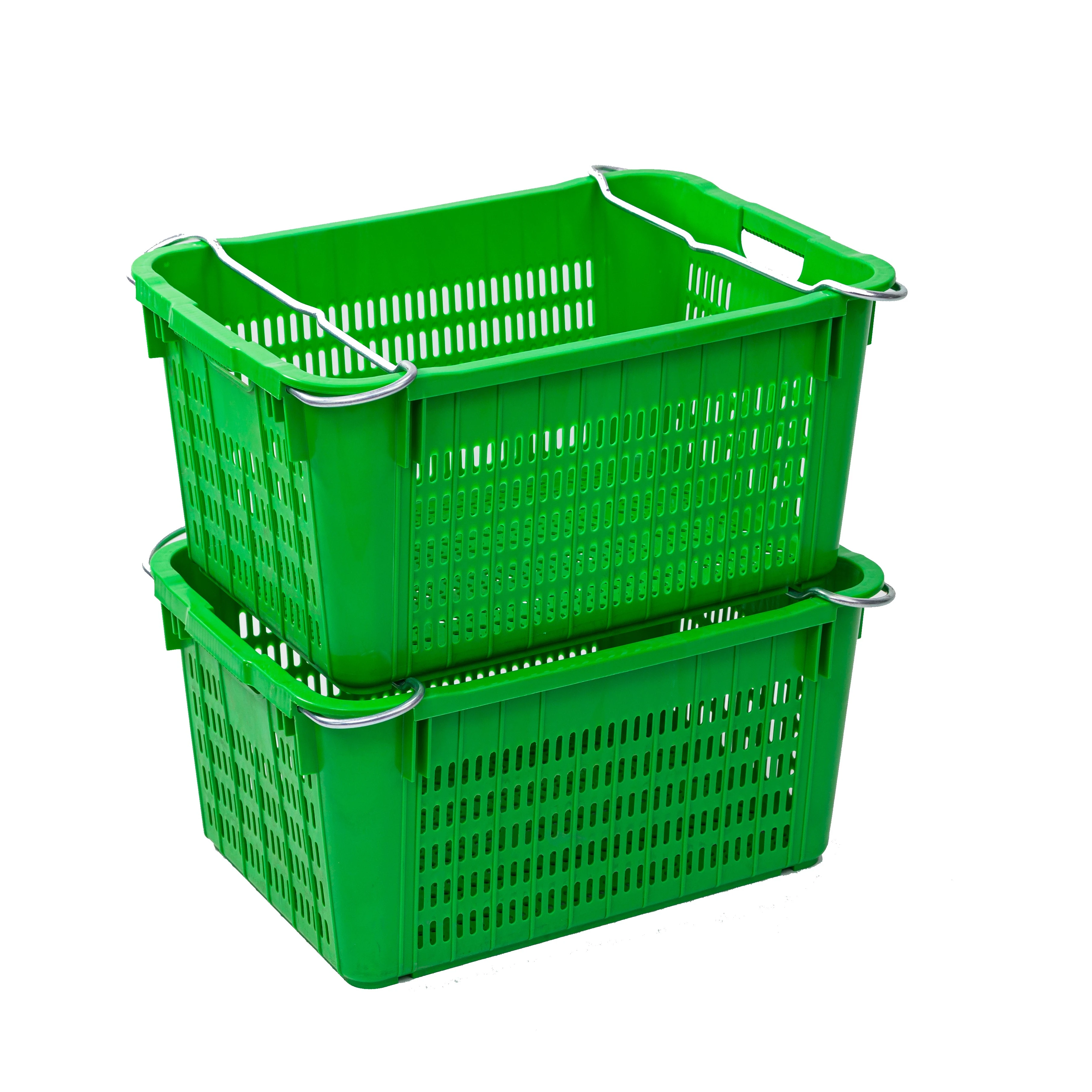 Logistic harvest mesh plastic vegetable crate stackable plastic storage basket plastic turnover basket