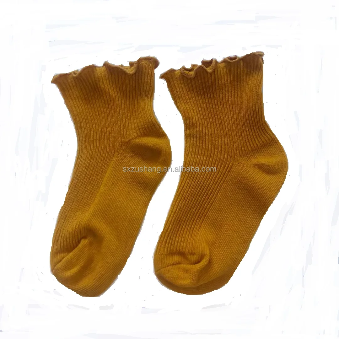 Wholesale Ruffled baby cotton socks breathable socks for baby set