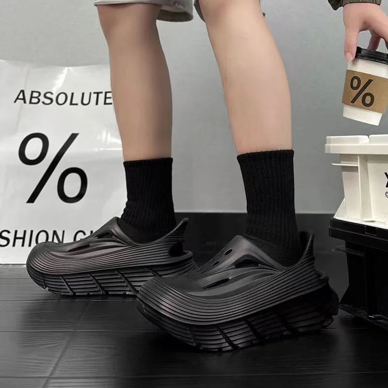 Best Quality Cool Breathable Summer Men Shoes Wholesale Leisure Fashionable hokas Slippers Sandals Polyester Upper Material Toe
