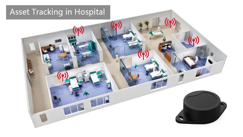 Low interference with other communications Bluetooth Uwb Tag Ultra Wide Band Assets Tracking tag gateway
