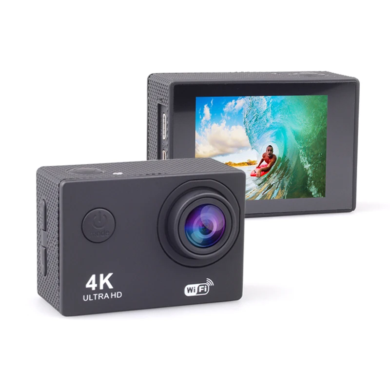 
4K Action Camera Dual Screen Ultra HD 720P Action Camera Manual 16MP Camcorder Sports Cam Camera 4k with Remote Accessory Bundle 