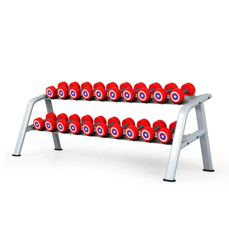 Gym Fitness Equipment Free Weight Exercise 10 Pairs Dumbbell Rack for Sale