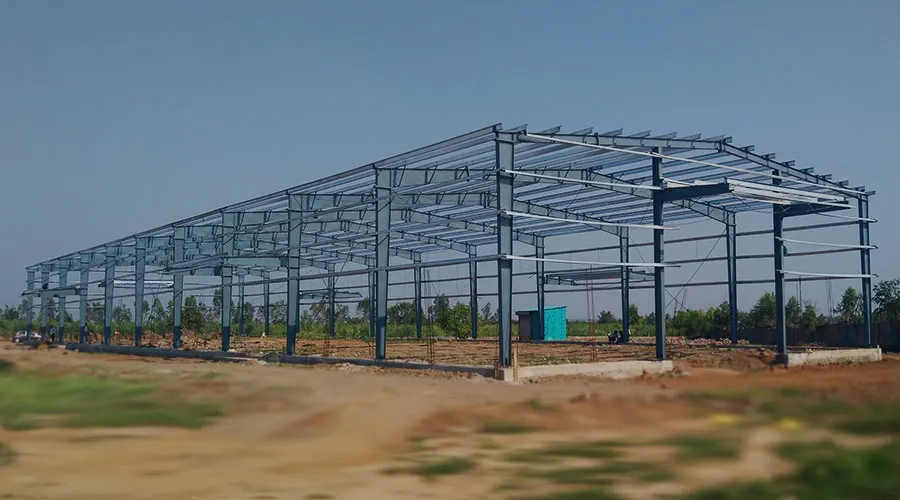 Light steel frame warehouse 200 square meter aircraft hangar price 12x20 shed prefab steel warehouse