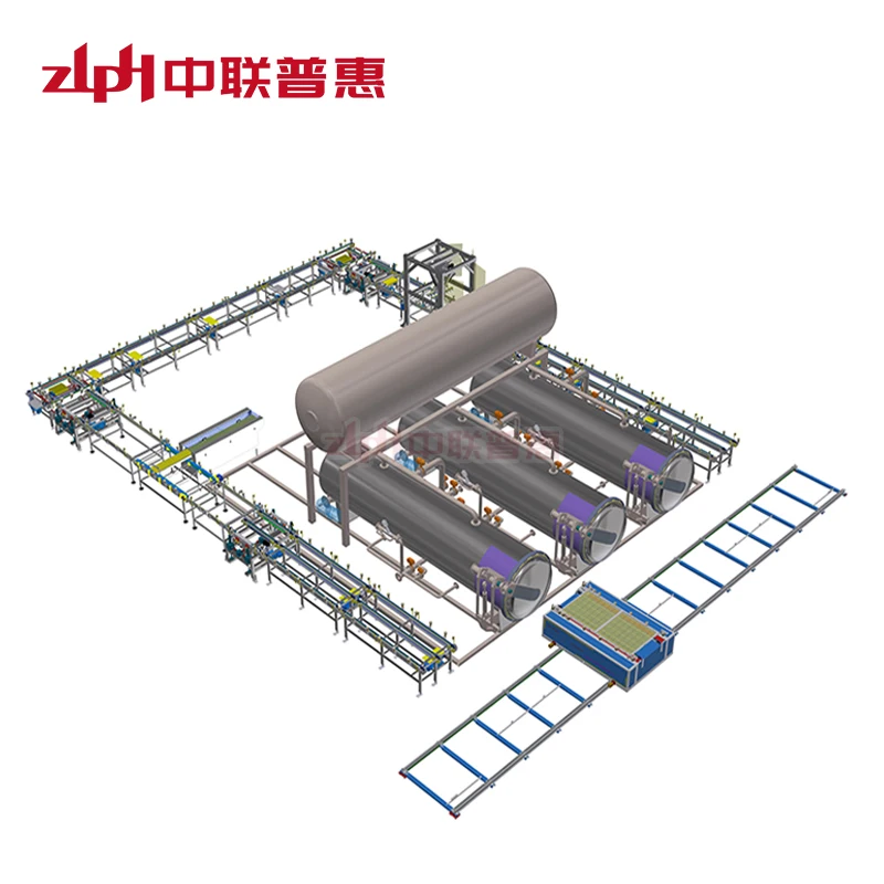Cans Automatic Loading and Unloading System Bottles Crate Loading System For Autoclave