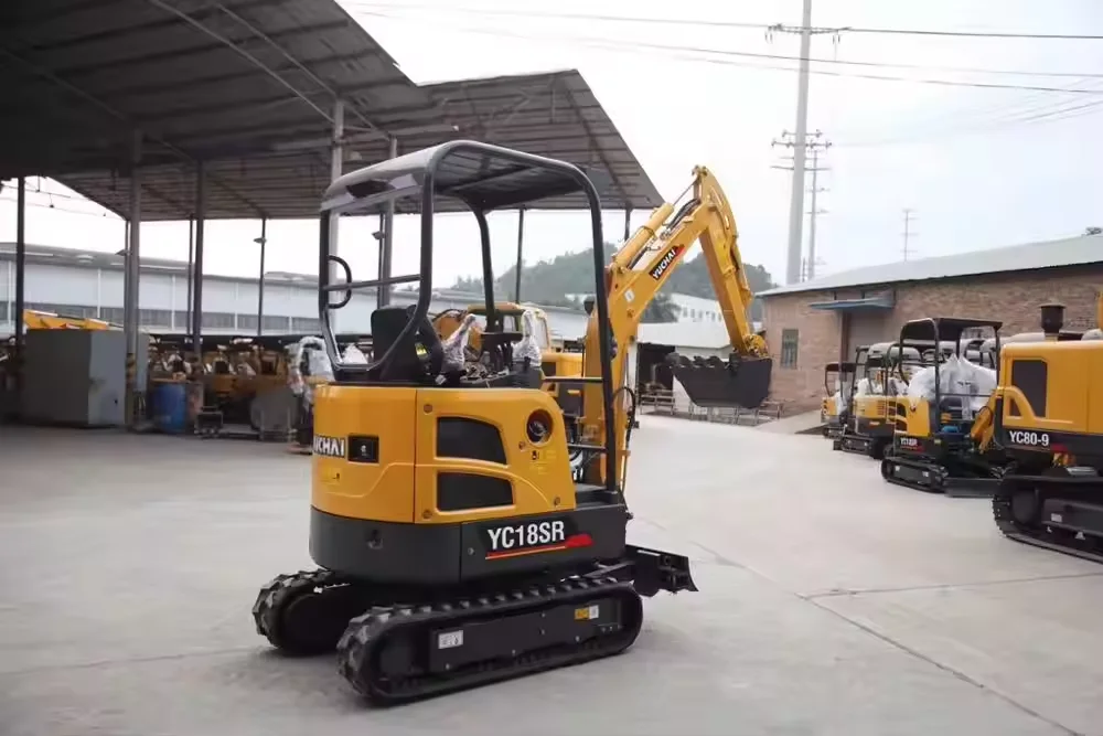 Factory price China YuChai Mini 1.8ton Excavator Zero Tail YC18SR Hot Sale
