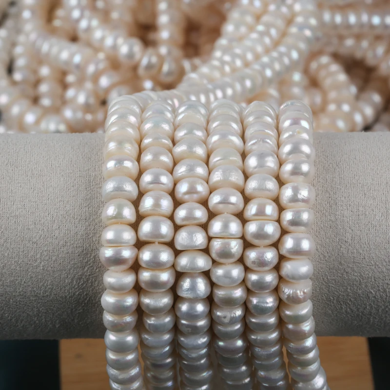9-10mm A grade Wholesale Freshwater Loose button shape pearl for jewelry making