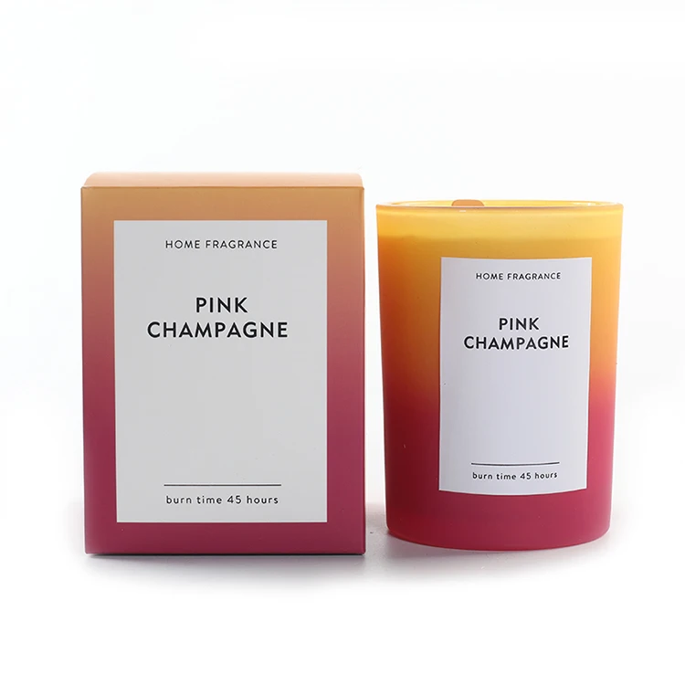 M&SENSE Hot Sale Luxury Pillar Folding Box Customized Soy Wax Scented Candle