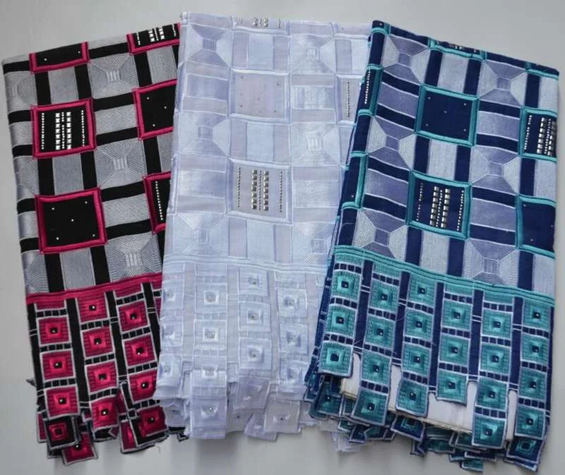 AG7307 Newest High Quality Swiss Cotton Voile Lace Austria  Voile Swiss Lace Fabric African Swiss Cotton Voile