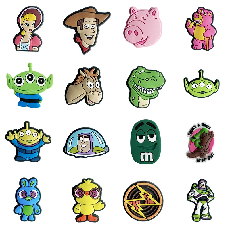 Hot Sell Mix Styles Shoes Decoration Accessories Buckle Rubber Soft PVC Wholesale Custom Cartoon Simpsons Shoe Charms