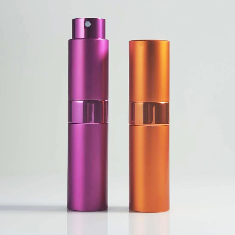 
8ml 10ml 20ml 15ml Empty Modern Portable Metal Small Refillable Rotary Spray Perfume Atomizer 