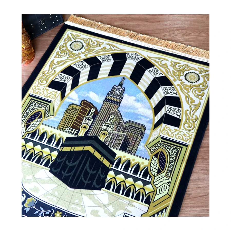 Islam Prayer Mat Wholesale Customized Turkey Anti Slip Prayer Rug Portable Namaz Sala Sajjadah Muslim Prayer Carpet