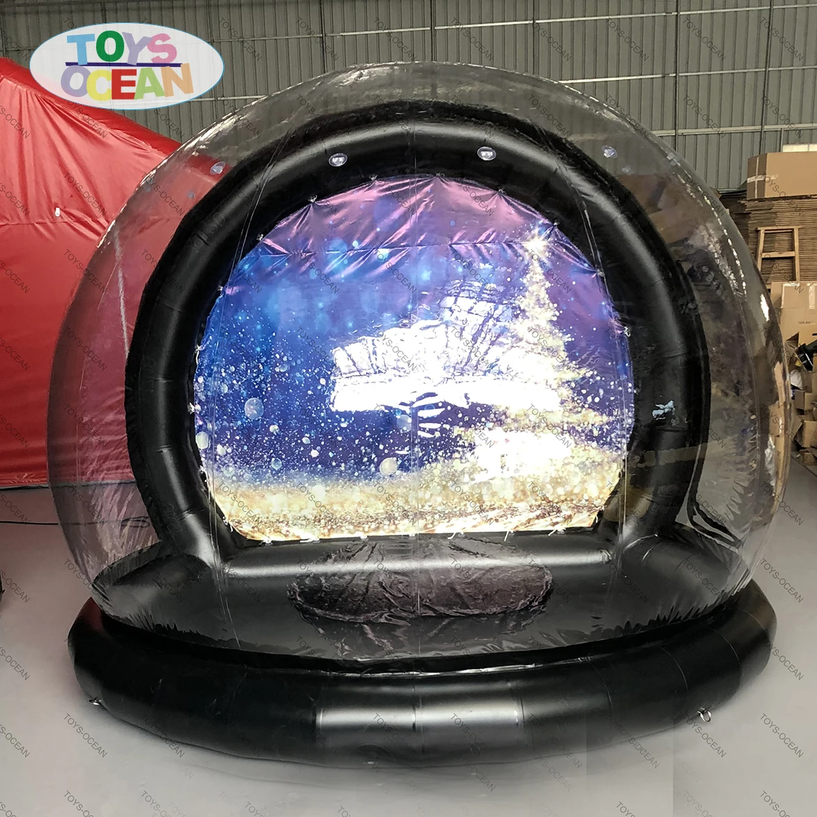 Factory Wholesale Custom Halloween Christmas Inflatable Snow Globe Photo Booth For Sale
