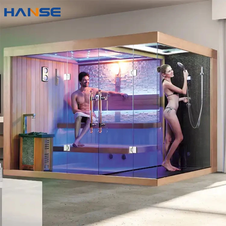Factory price home villa hotel modern wet steam shower bath sauna room