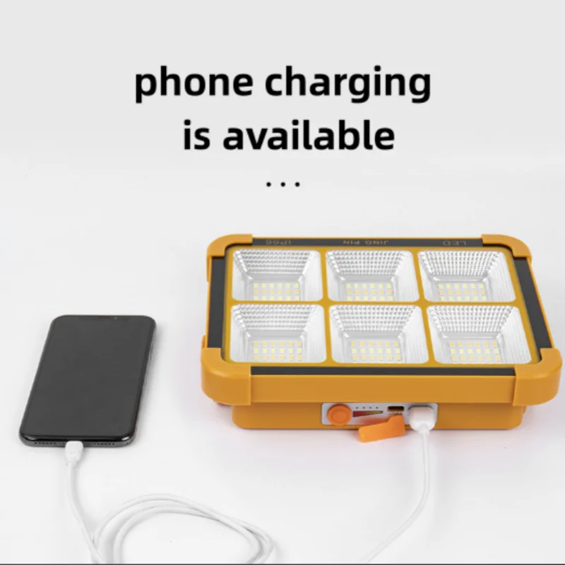 Rechargeable Solar LED  Work Light Outdoor Portable LED Spotlight Rechargeable Floodlight  Waterproof  Wall Light