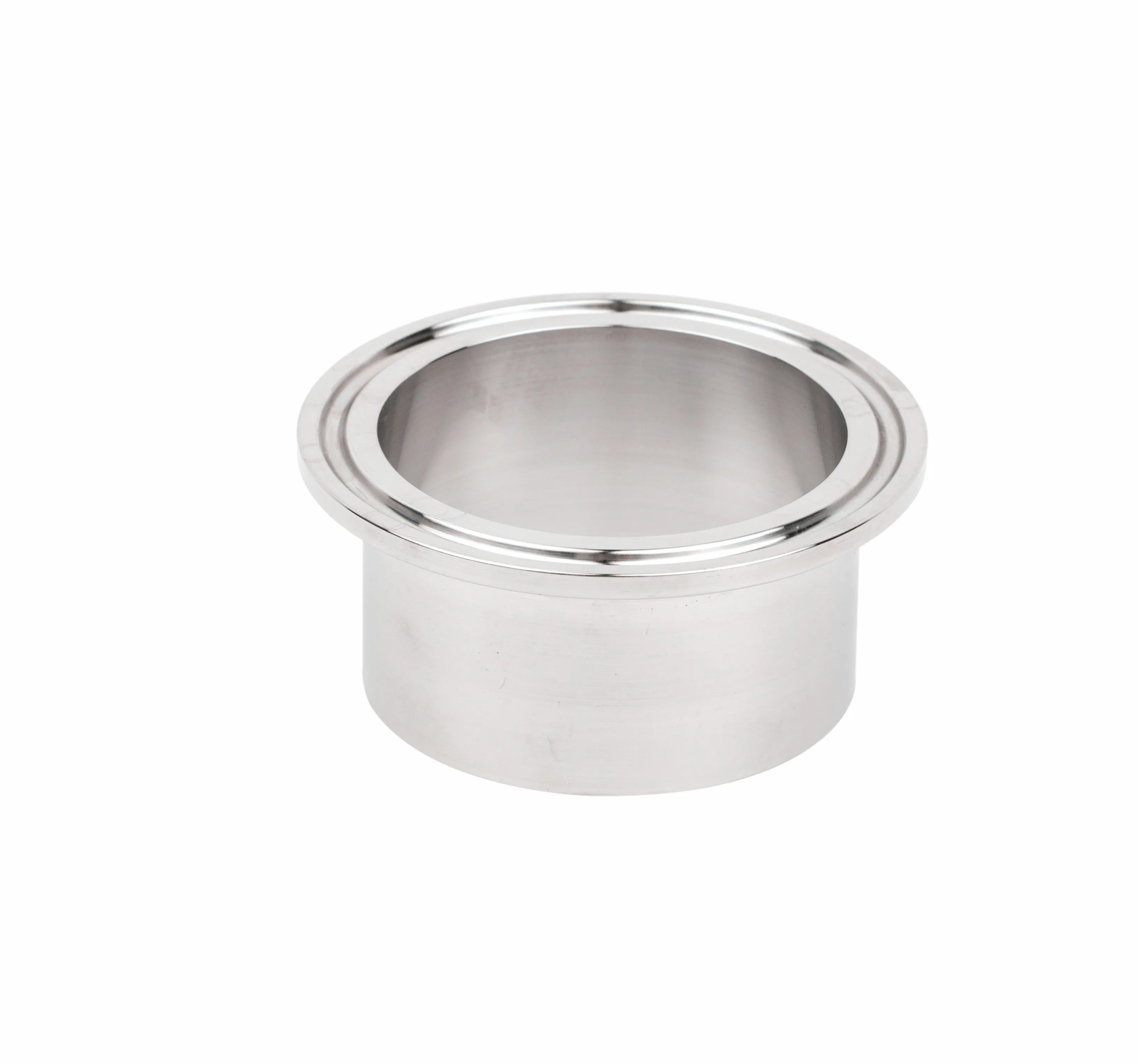 Stainless Steel 304 316L Pipe Fitting Sanitary Weld Ferrule Tri Clamp PTFE Gasket Set