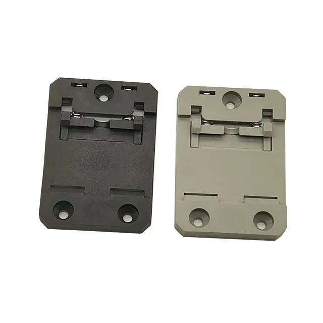 Rohs Compliant Nylon Spring Loaded Din Guide Rail Buckle, Din Rail Bracket,Clamps Clips