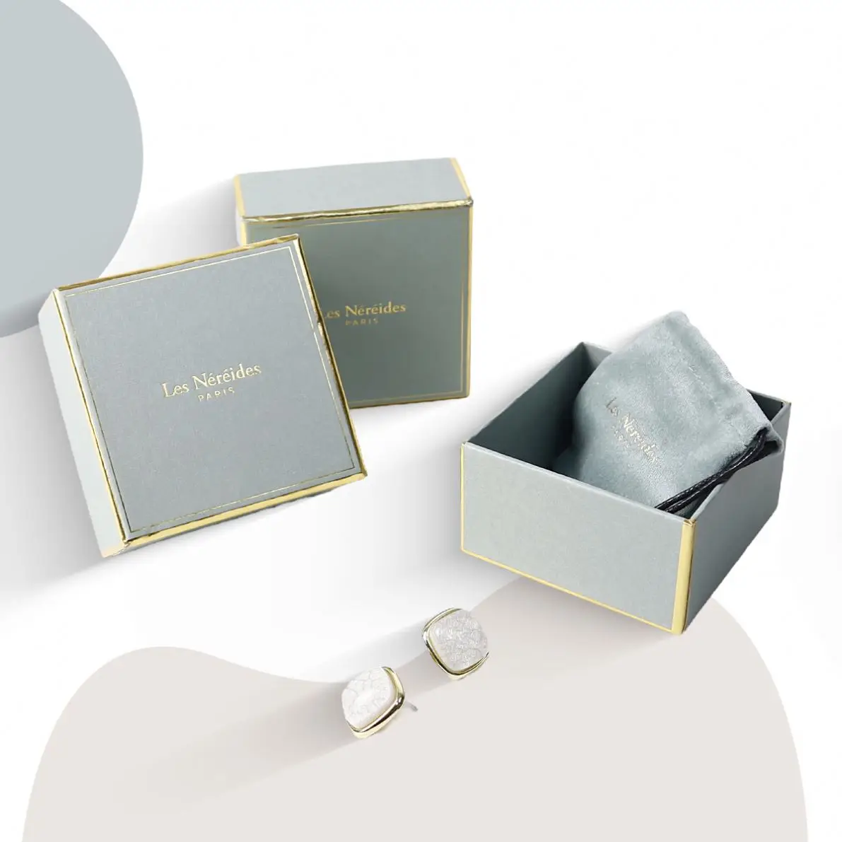 Brass and Glass Jewelry Box Display Organizer Clear Box Rings Bracelet Golden Organizer for Wedding Anniversary