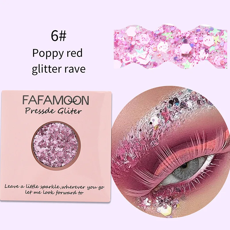 OEM Pearlescent Eyeshadow Pallet Glitter Body Face Art Loose Sequins Diamond Jewels Rhinestones Makeup Waterproof Shimmer Party