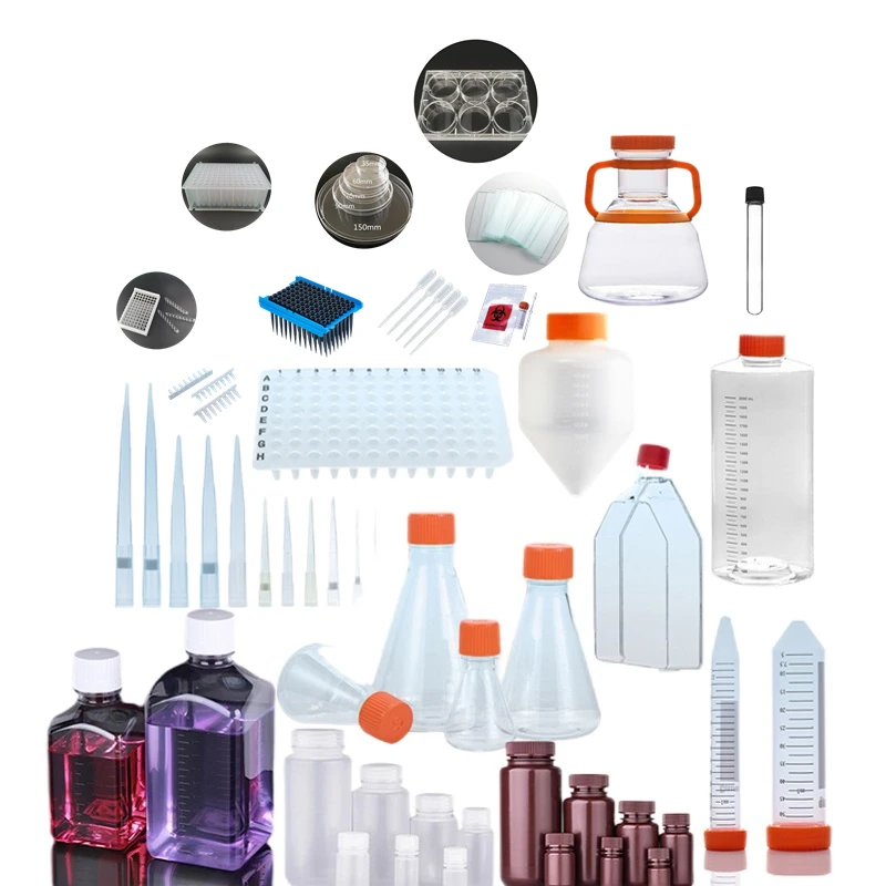 wholesale price disposable Polypropylene plastic PCR 8-tube transparency pcr eight rows of tubes with optical flat cover