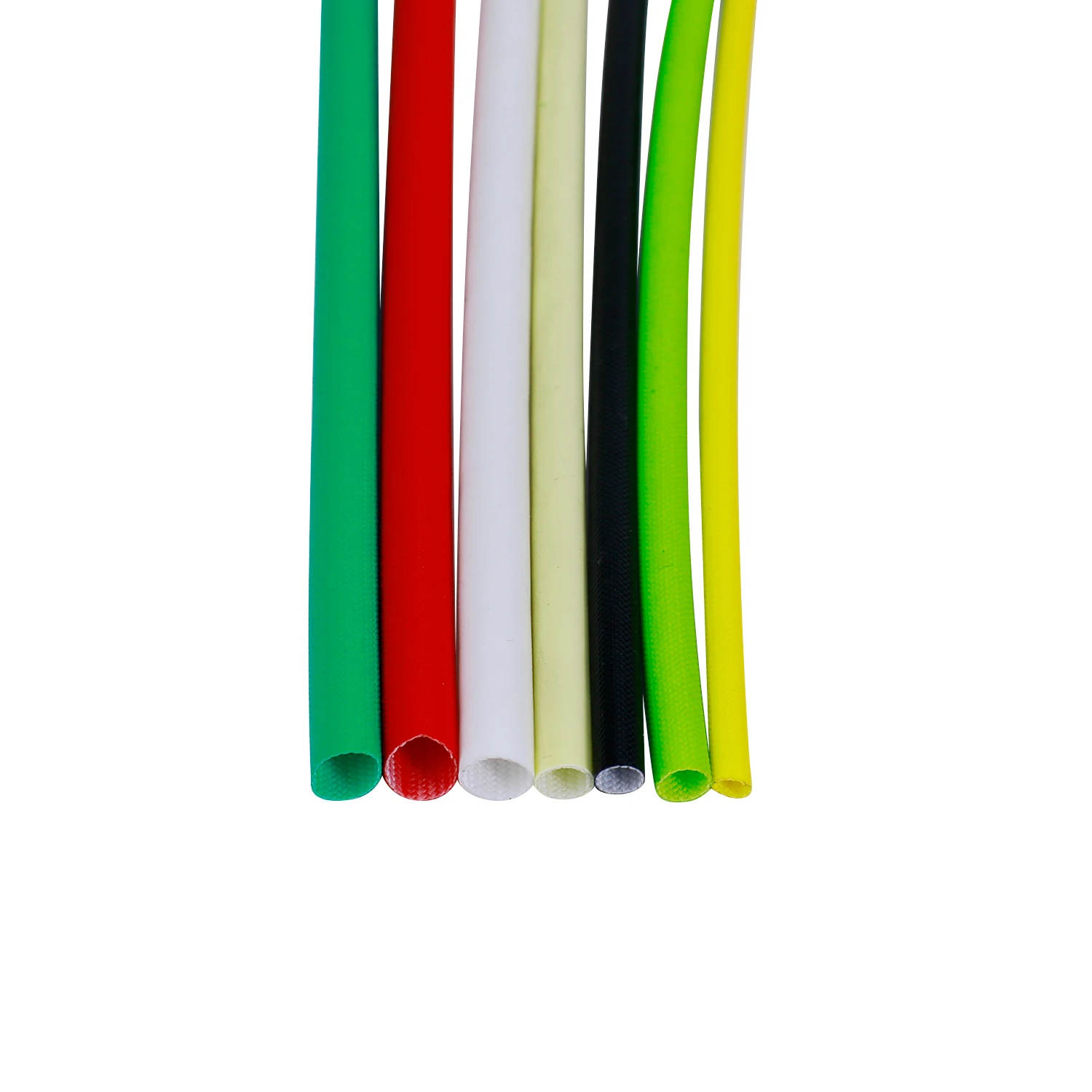 Class H High Voltage Motor Winding Materials silicone rubber coated braided fiberglass sleeving