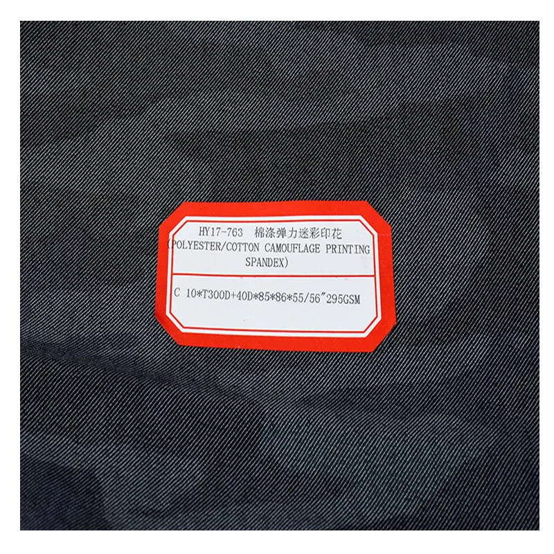 Cotton polyester stretch fabric camouflage print fabric fashion  clothing fabric