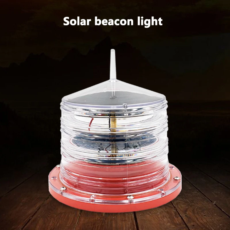 Jpungsun Short Range IR programmable Solar Warning Light Lighthouse Sea Buoy Marine Lantern Anti UV Solar Beacon Light