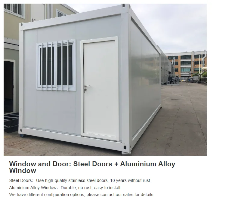 CGCH 20ft Container House Easy Install Detachable Container Mobile Home Modular House Office Hotel Prefab House