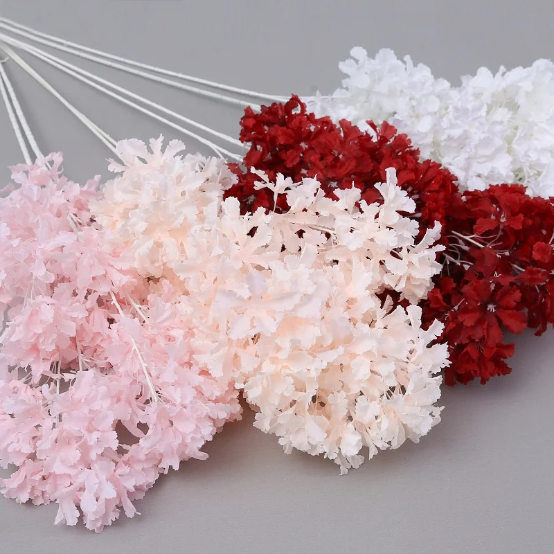 90cm Cherry Blossom Large Cherry Trees White Pink Cherry Blossom Branches for Wedding Party Hotel Decoration Artificial flowers