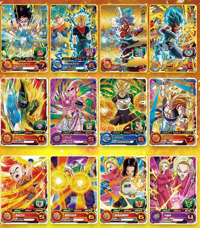 Anime Dragon Ball Collection rare Cards box children toys Gift Game collectibles Cards Seven Dragon Ball EX Supplementary Pack