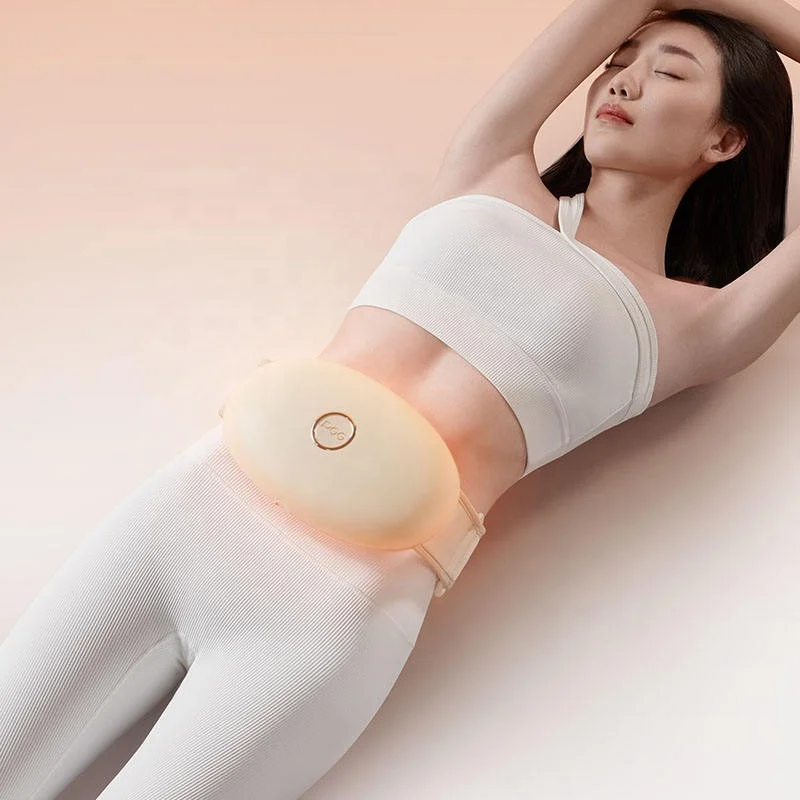 Abdomen Kneading Machine Bian Stone Heating Compress Electric Waist Massager Belt Improve Constipation Lower Back Massager