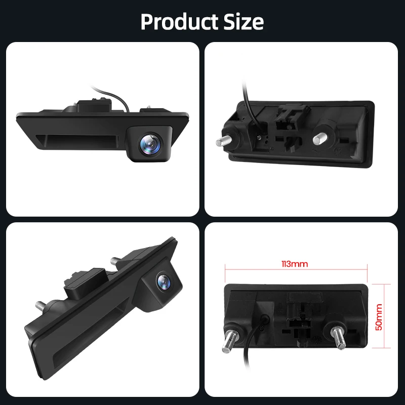 Автомобильная камера заднего вида для Audi Q3 A4 Q7 A3 720P водонепроницаемая широкоугольная 120 °