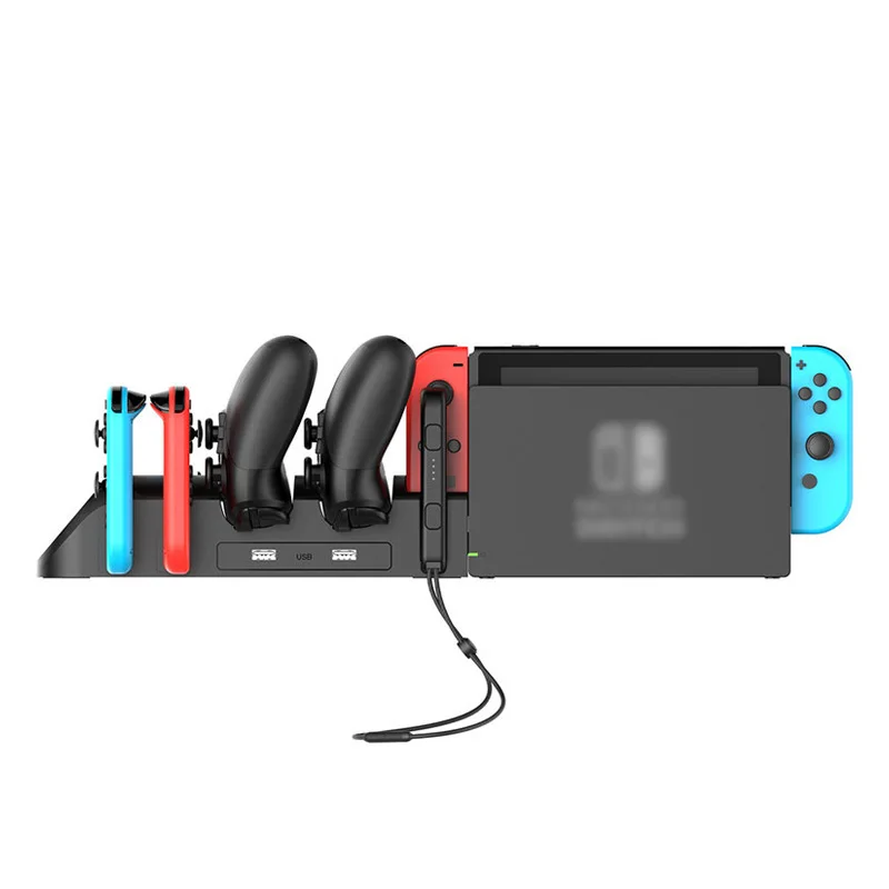 2020 New 6 in 1 Charging Station Recharge Stand For Nintendo Switch Joy-Con Pro Controller