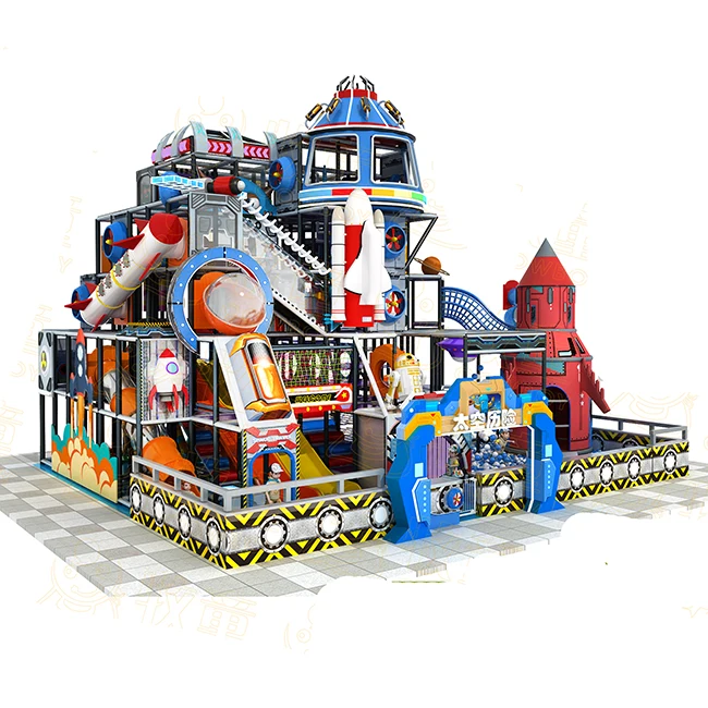 Cowboy Children Amusement Park Kindergarten Kids Playhouse Indoor Playground Equipment Plastic Play House