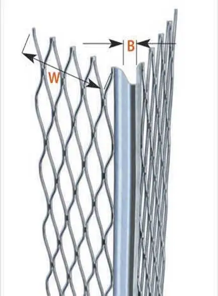Factory Price Plastering Wall protection Stretch Stucco Expanded G.i Galvanized Steel Metal Drywall Angle Corner Bead for Sale
