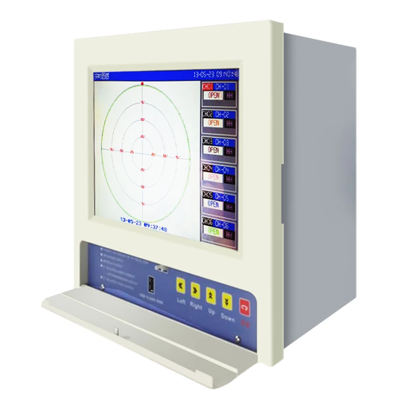 Paperless chart recorder 4-20mA output RS485 multi-channels 7 inch. color 12 56 channels pressure paperless recorder