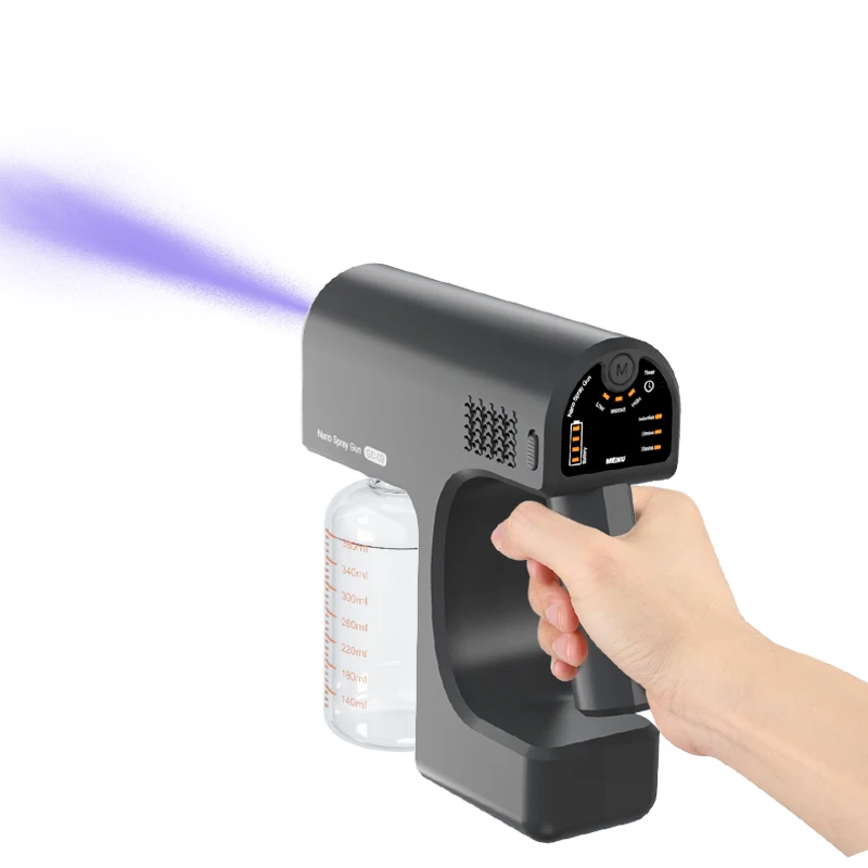 Amaz Hot Selling Portable Sterilize Sprayer Fog Machine Disinfection Nano Steam Fogger Gun Spray