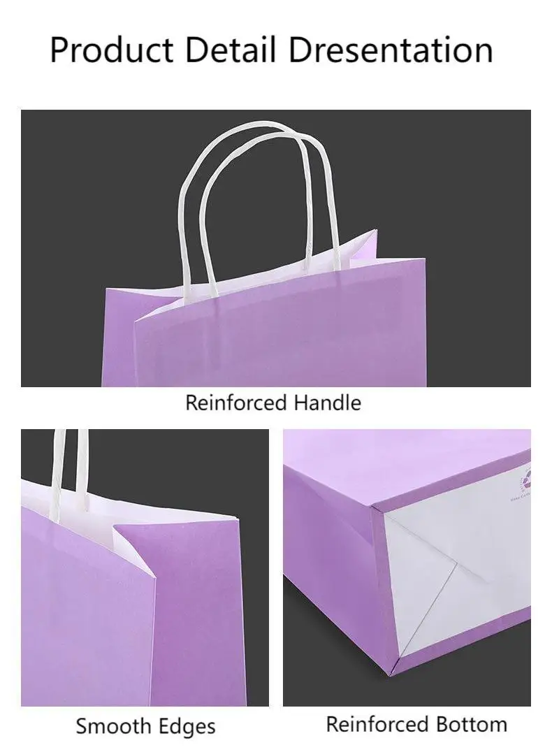 Reusable Paper Bag Custom Printed Logo Recycle Grocery Tote Bag Reusable Supermarket Grocery Shopping Bags