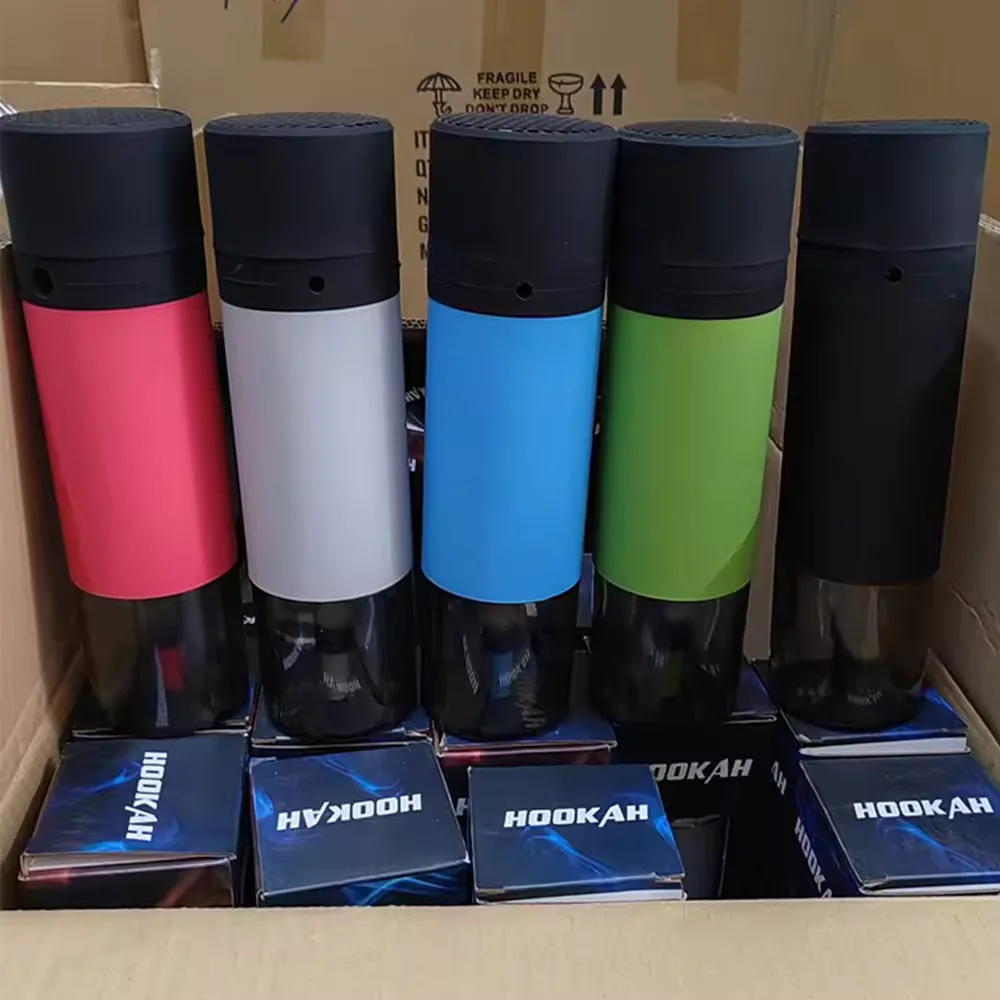 2024 Wholesale portable Travel hookah shisha car hookah cup Portable Hookah with Led Light