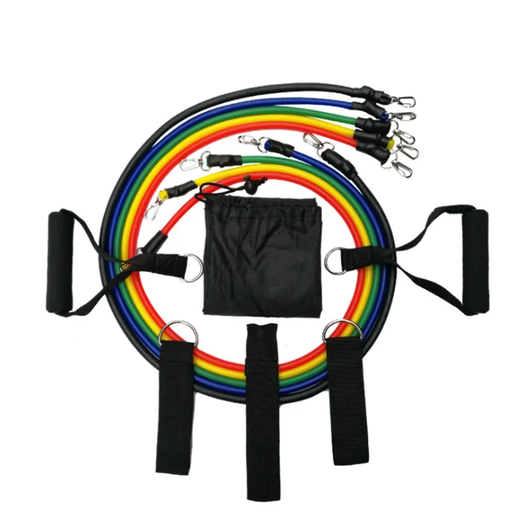 Высокое качество Горячая Распродажа 11 шт. фитнес канат для перетягивания Эспандеры фитнес прочность тренажерный зал оборудование резинки сопротивления