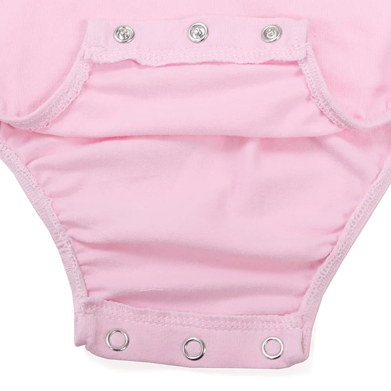 
pink cotton short sleeve flutter sleeve bowknot baby romper girls leotard baby leotard 
